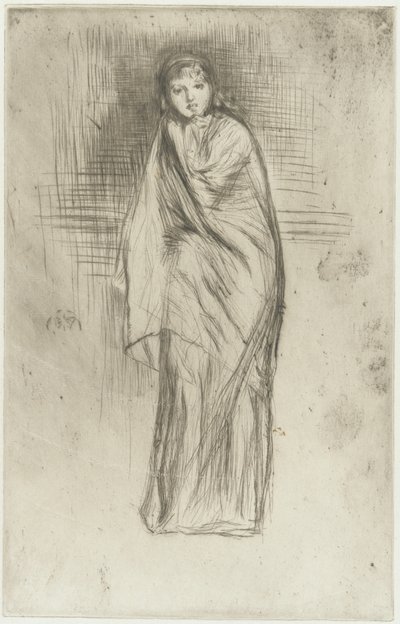 Il modello che riposa, 1870 da James Abbott McNeill Whistler